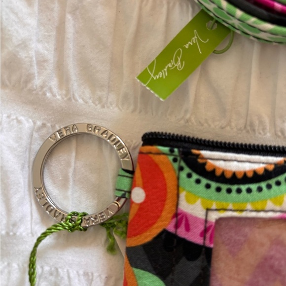 Vera Bradley Multicolor ID Holder with Keyring - Picture 2 of 5